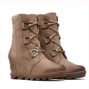 Sorel Tan Joan of Arctic Wedge Boots